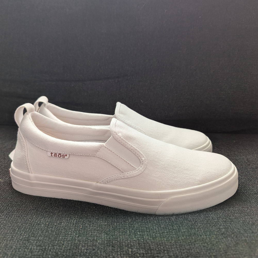 Taos White Slip-On Sneakers